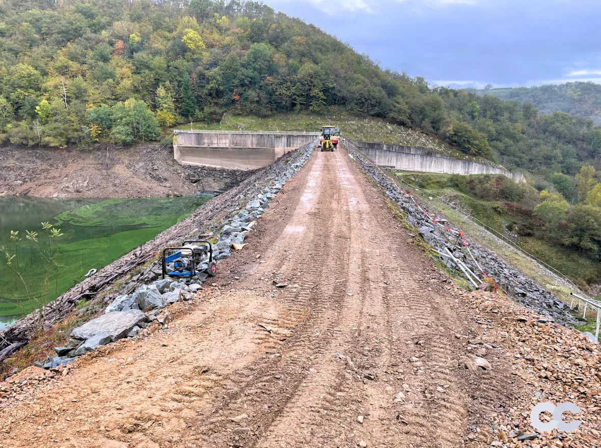 Travaux de coordination sur le barrage de Saint-Géraud