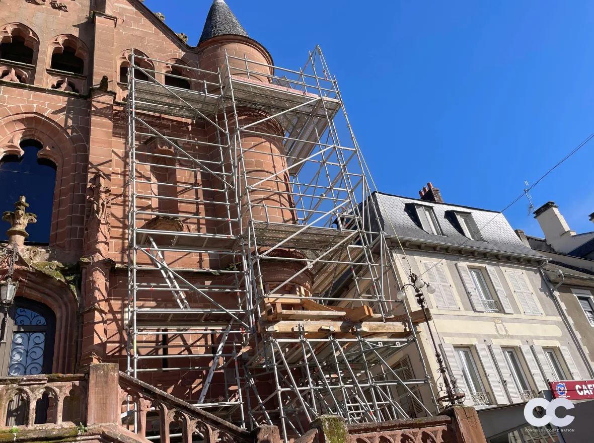Mise en sécurité de la tourelle d'une église