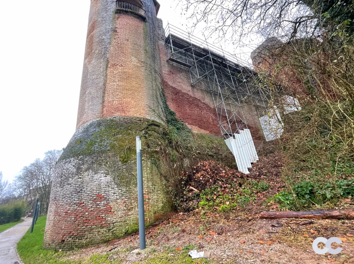 Chantier au palais de la Berbie à Albi