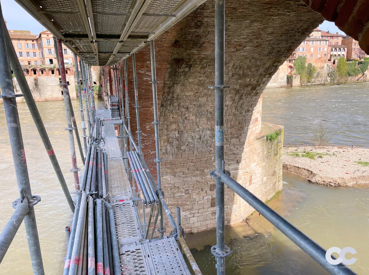 Rénovation d'un pont à Albi
